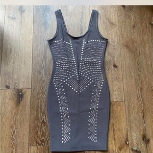 Arden B Gray Studded Dress